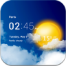 Transparent clock and weather 1.41.51